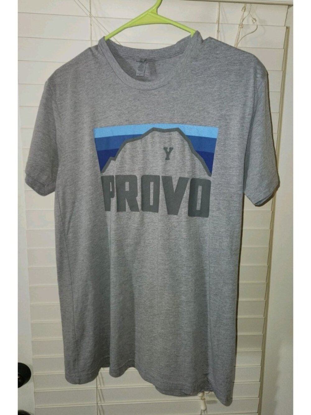 PROVO brigham young gray tee unisex shirt ADULT MEDIUM